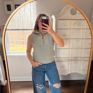 Olivaceous Gray Sleeveless Tank Top